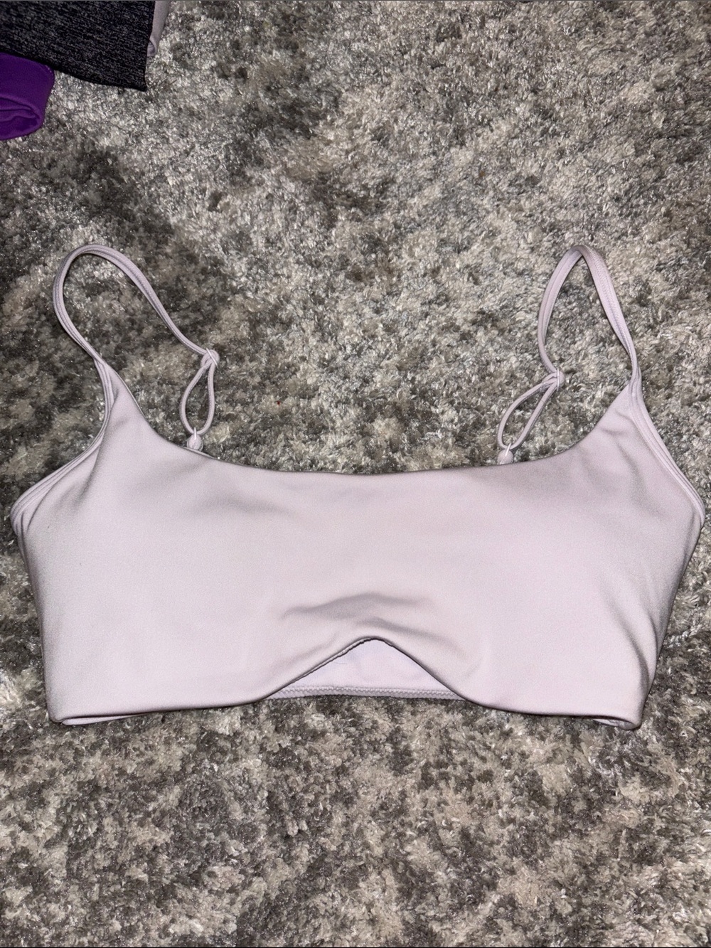 Light Pink Sports Bra with Adjustable Straps